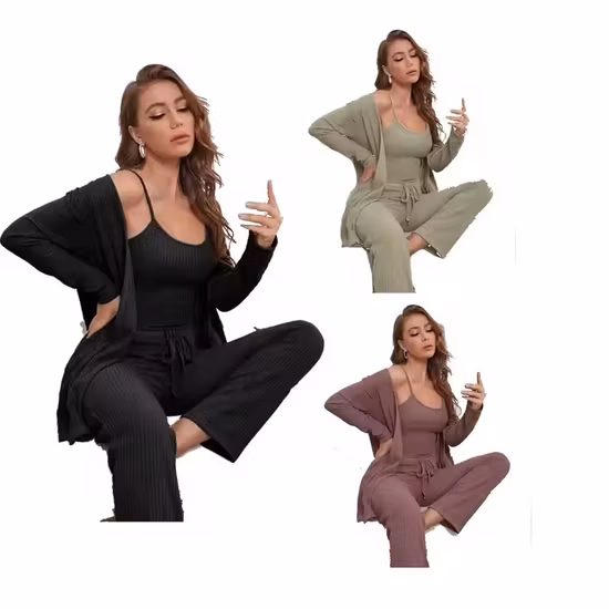 ODM Factory Luxury Hot Sleepwear Pajamas 2 Piece Pajama Set Women