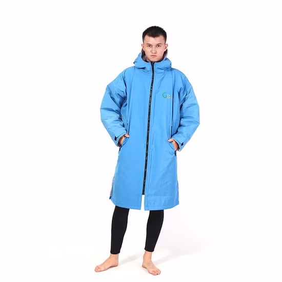 Custom Adult Kids Long Sleeve Waterproof Keep Warm Beach Surf Swim Dry Changing Robe